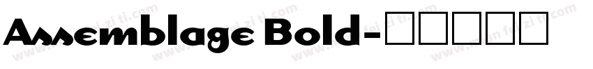 Assemblage Bold字体转换